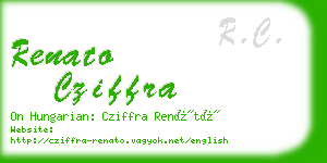 renato cziffra business card